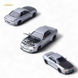 Focal Horizon Skyline GT-R R32 Silver Garage Active 1:64