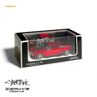 404ERROR Tesla Cybertruck Custom Widebody Lowered - Metallic Red 1:64