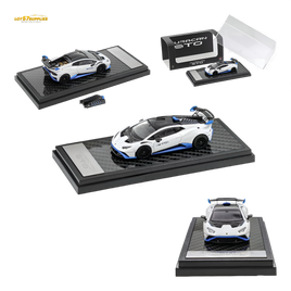(Pre-Order) LCD Lamborghini Huracan STO White 1:64