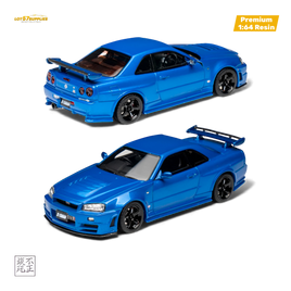 Cars' Lounge Nissan Skyline GT-R R34 Z-TUNE Bayside Blue 1:64
