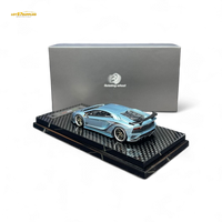 Rotating Wheel Lamborghini Aventador S - Ice Blue 1:64