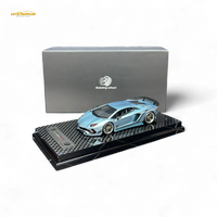 Rotating Wheel Lamborghini Aventador S - Ice Blue 1:64