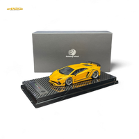 Rotating Wheel Lamborghini Aventador S Pearl Yellow 1:64