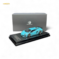 Rotating Wheel Lamborghini Aventador S Pearl Blue 1:64