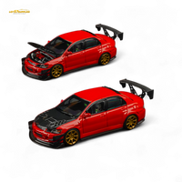 Findclassically Mitsubishi Lancer 9th Gen Red Carbon Hood 1:64