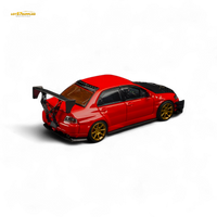 Findclassically Mitsubishi Lancer 9th Gen Red Carbon Hood 1:64