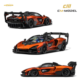 (Pre-Order) CM Model McLaren Senna GTR Volcano Orange 1:64