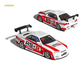 (Pre-Order) Fuji Skyline R34 GT-R Nismo Z-Tune White 1:64