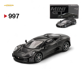 Mini-GT Jaguar C-X75 Test Car Carbon Fiber 1:64