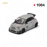 Mini-GT Abarth 595 LB-WORKS x Abas Works Grey 1:64