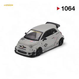 Mini-GT Abarth 595 LB-WORKS x Abas Works Grey 1:64