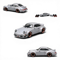 CM Model Porsche 964 Widebody Nero Gray 1:64