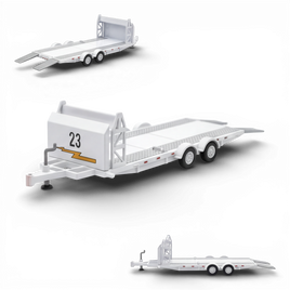Aurora Model Car Towing Trailer 1:64