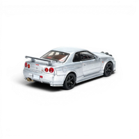 Street Weapon Nissan R34 GT-R Silver Snow Drift 1:64