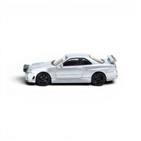 Street Weapon Nissan R34 GT-R Silver Snow Drift 1:64