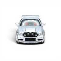 Street Weapon Nissan R34 GT-R Silver Snow Drift 1:64