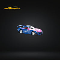 PopRace Mazda RX7 RE-AMEMIYA Blue/Pink 1:64