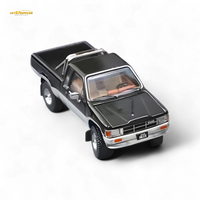 GCD Toyota Hilux SR5 Black Silver 1:64
