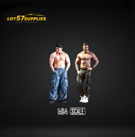 EHC Model Muscle Man Duo 1:64 Resin Figure Set