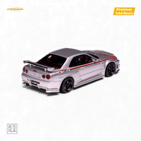 Cars' Lounge Nissan Skyline GT-R R34 Z-TUNE Nismo Edition Silver 1:64