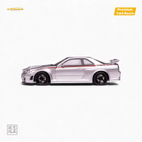 Cars' Lounge Nissan Skyline GT-R R34 Z-TUNE Nismo Edition Silver 1:64