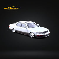 Fine works64 Lexus LS400 White/Gray Double Stanced 1:64
