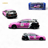 Street Weapon Honda Civic EG6 No Good Racing Pink 1:64