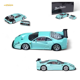 Stance Hunters Ferrari F40 LM Light Aqua Green 1:64