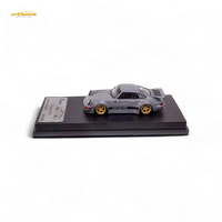 Flame Porsche 964 RWB Whale Tale Cement Gray 1:64