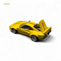 Hone Model 64 288GTO Wide-Body Latte Art Yellow 1:64