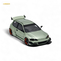 YM Model Honda Civic Pandem EG4 K20 Modified Bronze Green 1:64
