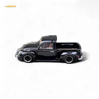 YM Model Volkswagen Beetle Pickup Truck FUSCUP Black 1:64