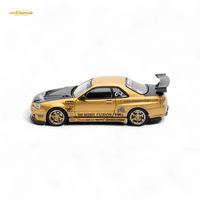 Inno64 Top Secret R34 GT-R Gold 1:64