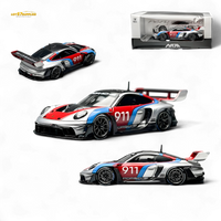 HKM Model Porsche 911 GT3 Rennsport Silver 1:64