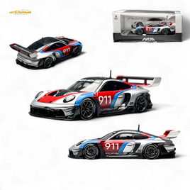 HKM Model Porsche 911 GT3 Rennsport Silver 1:64