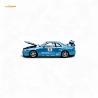 Cool Art Nissan Skyline R34 Blue #92 1:64