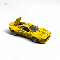 Hone Model 64 288GTO Wide-Body Latte Art Yellow 1:64