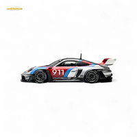 HKM Model Porsche 911 GT3 Rennsport Silver 1:64