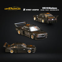 Street Weapon BMW E24 635 CSI Sharknose WideBody Black 1:64